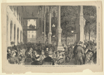 Saratoga, N.Y., on the Piazza of the U.S. Hotel, the Morning Concert by Albert Berghaus