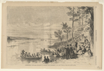 International Four Oared Boat Race on Saratoga Lake by Thomas Nast